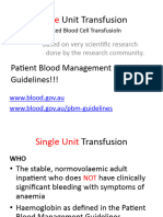 Appendix 5 Example Powerpoint Presentation Single Unit Transfusion