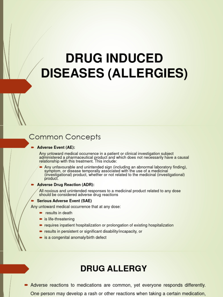 Understanding Drug Allergies and Treatment | PDF | Allergy | Allergen
