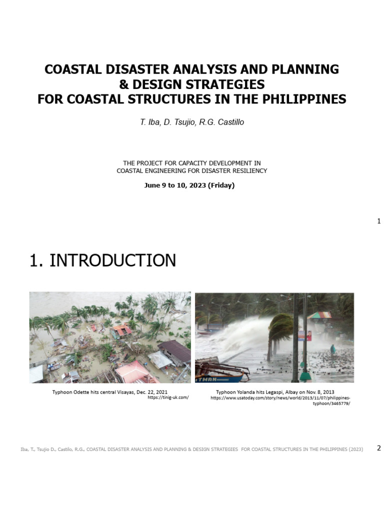 Coastal Disaster Planning in the Philippines | PDF | Tropical Cyclones ...