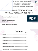 Cuadro Sinóptico Norma Oficial Mexicana 022 y 253