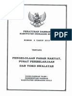 Perda Nomor 3 Pengelolaan Pasar Rakyat