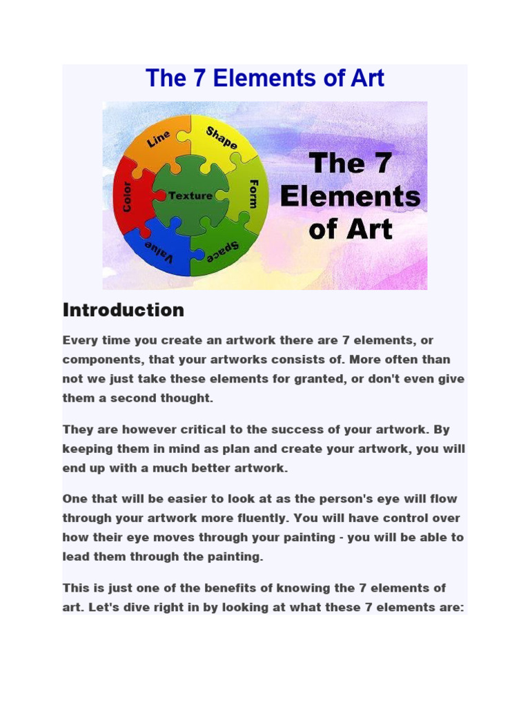 The 7 Elements of Art PDF