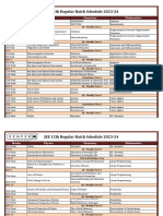 12th JEE Reg Schedule 2023-24