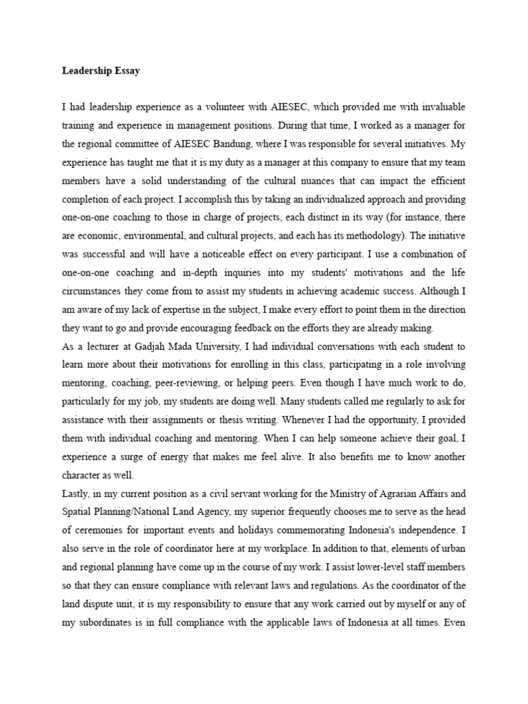 What Are The Chevening Essay Questions