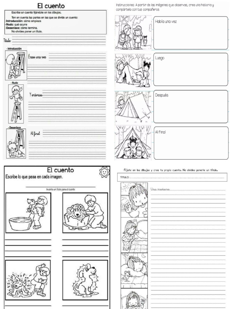 Creación De Cuentos Con Imágenes 1 Pdf