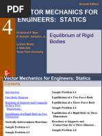 Chapt. 4 Equilibrium of Rigid Bodies