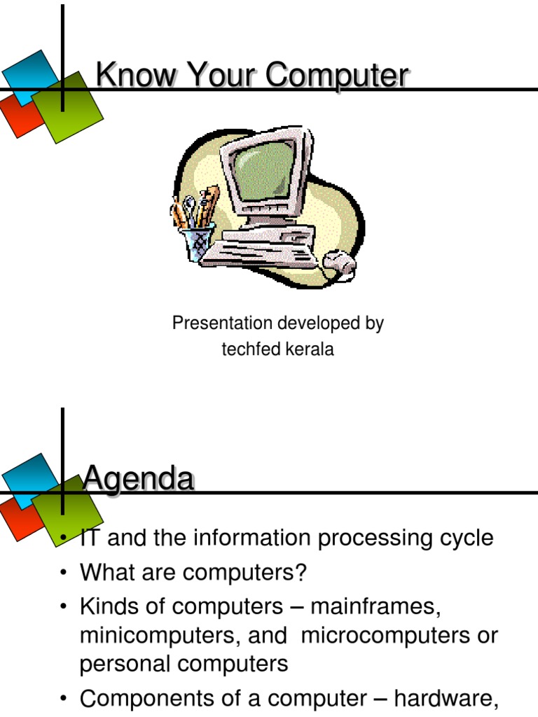 Know Your Computer | PDF | Computer Hardware | Personal Computers