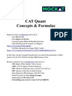 Mockat - CAT Quant Formulae Book