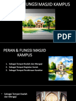 Peran & Fungsi Masjid Kampus