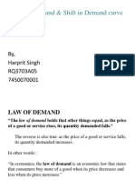 Law of Demand &amp Shift in Demand Curve