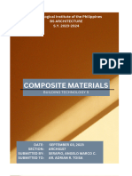 Composite Materials: Technological Institute of The Philippines Bs Architecture S.Y. 2023-2024
