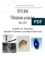 SYS 804 Vibrations Avancées: Hiver 2023