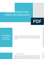 Penyimpanan Dan Sampling Makanan