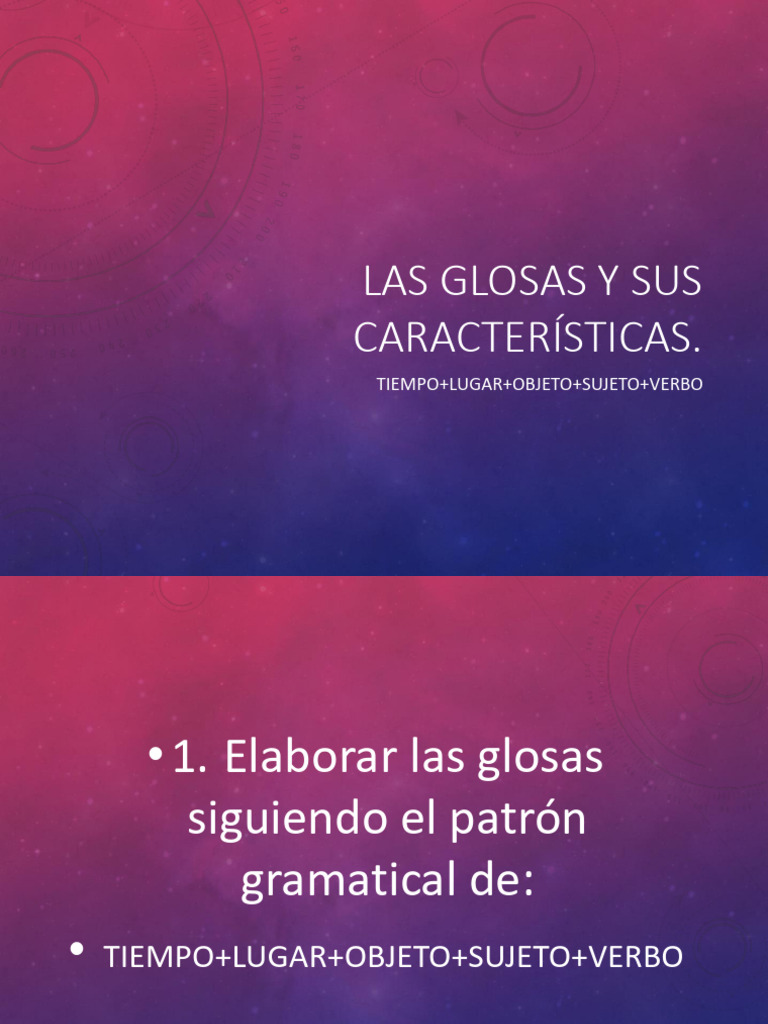 Características de las Glosas | PDF
