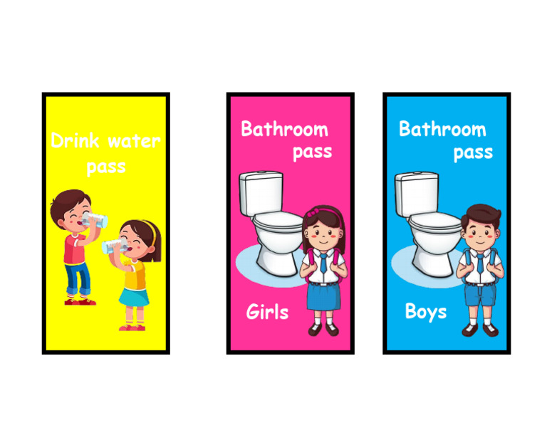 Bathroom Pass | PDF