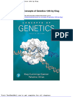Test Bank For Concepts of Genetics 12th by Klug