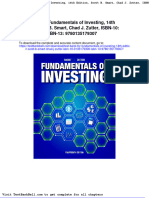 Test Bank For Fundamentals of Investing 14th Edition Scott B Smart Chad J Zutter Isbn 10 0135179300 Isbn 13 9780135179307