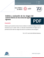 CCPM Analisis y Evaluacion de Los Riesgos Del Control Interno en Los Ciclos de Ingresos y Egresos