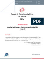 18. CCPM Auditoria Interna Continuidad Negocio