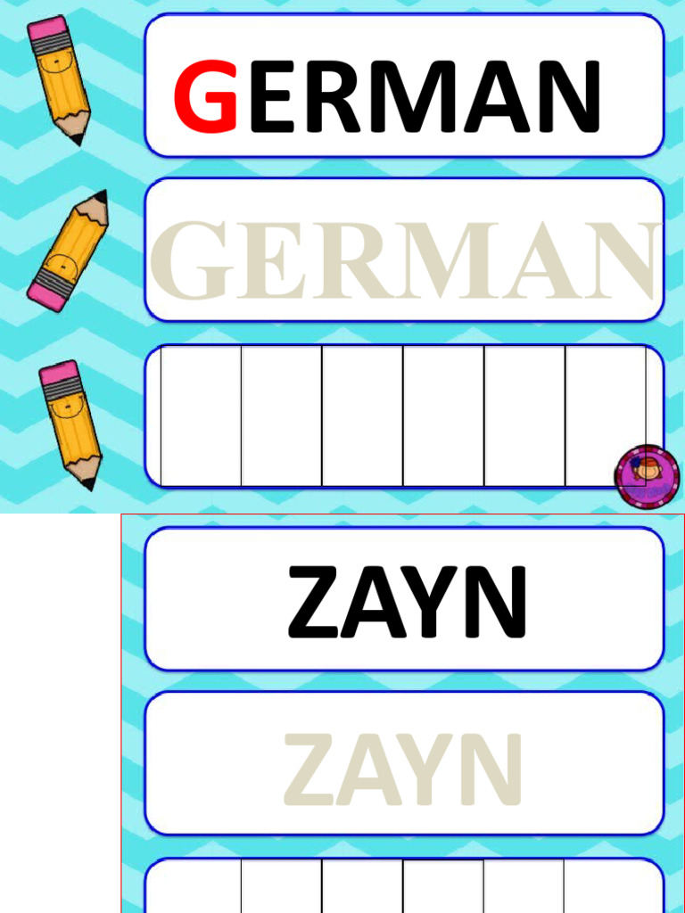 List of Names in German Language | PDF