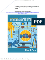 Test Bank For Contemporary Engineering Economics 5th Edition by Park