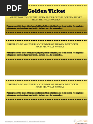 Golden Ticket Template 09