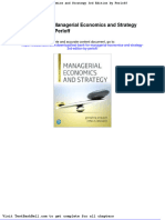 Test Bank For Managerial Economics and Strategy 3rd Edition by Perloff