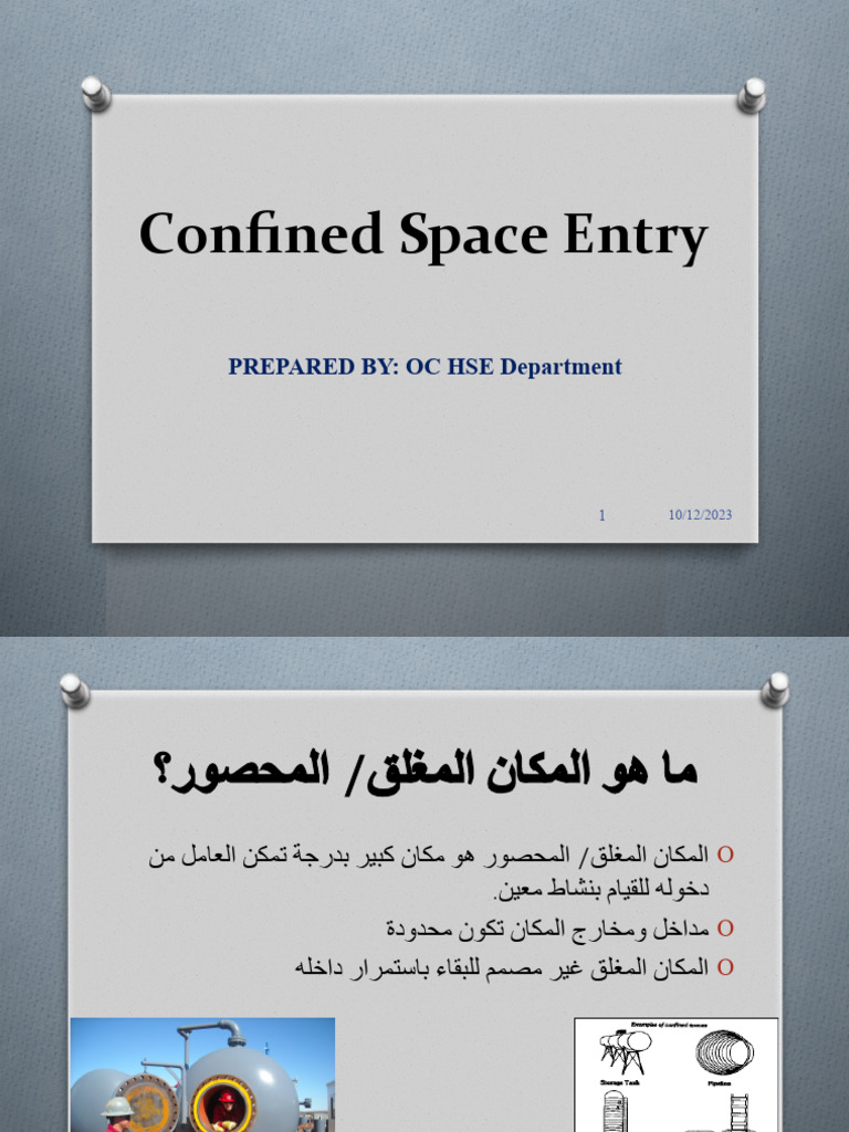 Confined Space Safety Training Pdf