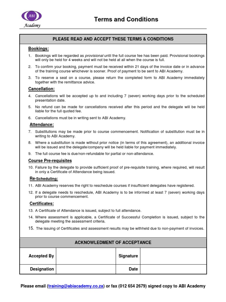 Terms Conditions | PDF | Finance & Money Management
