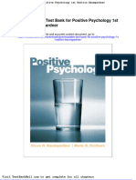 Downloadable Test Bank For Positive Psychology 1st Edition Baumgardner