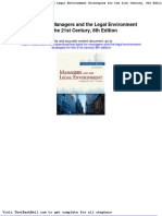 Test Bank For Managers and The Legal Environment Strategies For The 21st Century 8th Edition