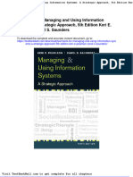 Test Bank For Managing and Using Information Systems A Strategic Approach 5th Edition Keri e Pearlson Carol S Saunders