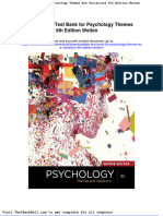 Downloadable Test Bank For Psychology Themes and Variations 9th Edition Weiten