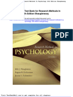 Downloadable Test Bank For Research Methods in Psychology 10th Edition Shaughnessy