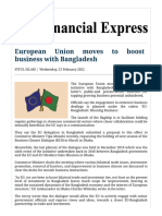 European Union Moves To Boost Business With Bangladesh