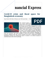 Covid-19 Crisis and Fiscal Space For Bangladesh Economy