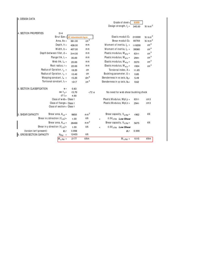 CCZZ Design Data for Steel Sections | PDF | Teaching Methods ...