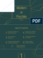 Modern or Post Modern Architecture 