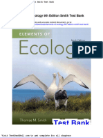 Elements of Ecology 9th Edition Smith Test Bank