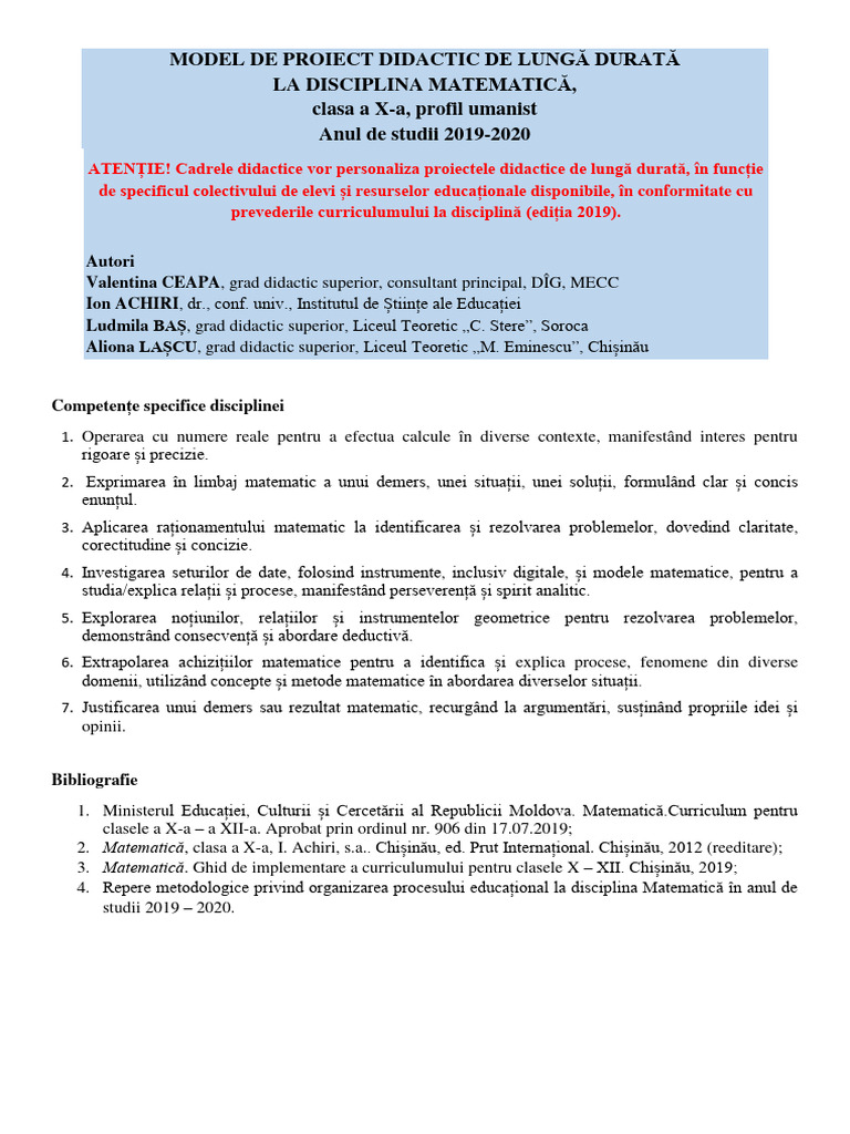 matematica clasa 10 uman