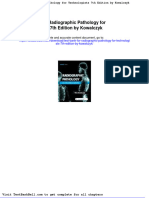 Test Bank For Radiographic Pathology For Technologists 7th Edition by Kowalczyk
