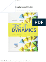 Test Bank For Group Dynamics 7th Edition
