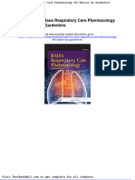 Test Bank For Raus Respiratory Care Pharmacology 9th Edition by Gardenhire