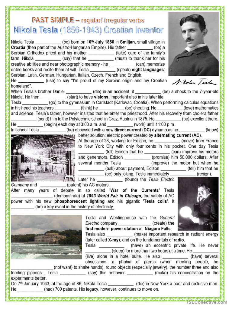 Nikola Tesla: Life, Inventions, Legacy | PDF | Nikola Tesla ...