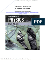 Test Bank For Halliday and Resnicks Fundamentals of Physics 11th Edition