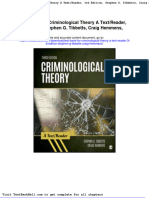 Test Bank For Criminological Theory A Text Reader 3rd Edition Stephen G Tibbetts Craig Hemmens