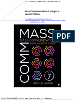 Test Bank For Mass Communication Living in A Media World Seventh Edition