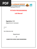 Python Lab Manual