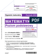 Matura Podstawowa Poprawkowa Matematyka Sierpien 2023