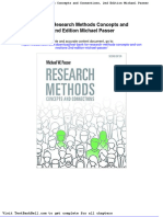 Test Bank For Research Methods Concepts and Connections 2nd Edition Michael Passer